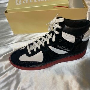 Men's John Galliano, high top sneakers, size 12